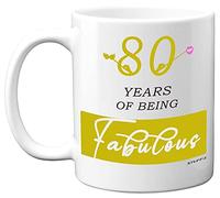 Stuff4 80 Years of Being Fabulous Mug, 80th Birthday Gifts