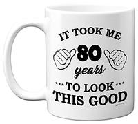 Stuff4 80th Birthday Gifts for Women and Men, Birthday Mug for 80 Year Old