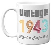 Stuff4 83rd Birthday Gifts for Men Women - 1943 Vintage Coffee Mug, 11oz Ceramic Dishwasher Safe Mugs, Best Friend for Birthday or Christmas, Funny 83rd Gifts Him Her