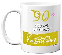 Stuff4 90 Years of Being Fabulous Mug, 90th Birthday Gifts