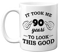 Stuff4 90th Birthday Gifts for Women and Men, Birthday Mug for 90 Year Old