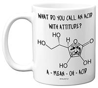 Stuff4 A Mean Oh Acid Pun Mug, Science Gifts for Adults