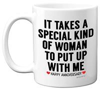 Stuff4 Anniversary Mug for Her, Funny Quote Coffee Mug for Women, 11oz Ceramic Dishwasher Safe, Presents Wife, Gifts Girlfriend, Fiancée, Perfect Christmas, Valentines Day Birthday
