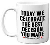 Stuff4 Anniversary Mug for Her or Him, Funny Coffee Mug for Women and Men