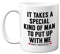 Stuff4 Anniversary Mug for Him, Funny Quote Coffee Mug for Men Gifts, 11oz Ceramic Mugs Dishwasher Safe, Presents for Husband, Boyfriend, Fiancée, Also Perfect for Christmas, Valentines or a Birthday