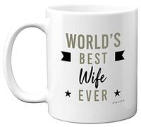 Stuff4 Anniversary Mug Gifts for Wife, Worlds Best Wife Ever Mug