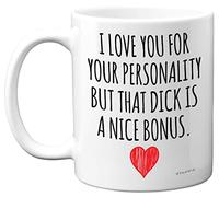 Stuff4 Anniversary Mugs for Him, I Love You D**k Bonus Mug