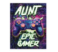 Stuff4 Aunt Birthday Poster Unframed, Epic Gamer