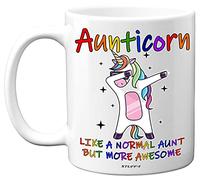 Stuff4 Auntie Gifts - Aunticorn Auntie Mug, 11oz Ceramic Unicorn Coffee Mugs/Cup Dishwasher Safe, Auntie Birthday Gifts, Best Auntie Gifts, Birthday Gifts for Auntie, Christmas, Birthday Presents
