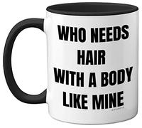 Stuff4 Bald Mug, Funny Birthday Gifts for Him