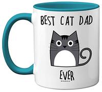 Stuff4 Best Cat Dad Ever Mug, Gifts for Cat Lovers