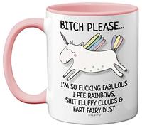 Stuff4 Bitch Please I'm So Fabulous Unicorn Mug, Funny Gifts for Women