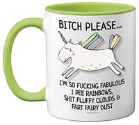 Stuff4 Bitch Please I'm So Fabulous Unicorn Mug, Funny Gifts for Women