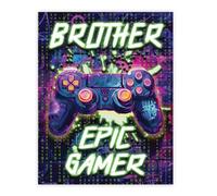 Stuff4 Brother Birthday Poster Unframed, Epic Gamer