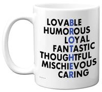Brother Gifts - Family Acronym Mug - Happy Birthday Gifts for Brother from Sister Wordplay Bday Birthday Presents, 11oz Ceramic Dishwasher Safe Premium Mugs