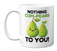 Stuff4 Cute Pear Pun Mug, Smiling Fruit Design for Friendship