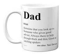 Stuff4 Dad Definition Mug - Humorous Father's Day Design - Quirky Gift Highlighting Dad's Superpowers - 11oz Ceramic Gloss Mug