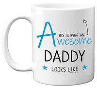 Stuff4 Daddy Mug, Dad Birthday Gifts, Fathers Day Gift - This is What an Awesome Daddy Looks Like - 11oz Ceramic Dishwasher Safe Mugs, Birthday Gifts for Dad, Presents,