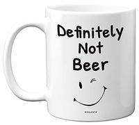 Stuff4 Definitely Not Beer Funny Mugs, 11oz Ceramic Dishwasher Safe Premium Mugs, Beer Gift, Office Gifts for Women, Rum for Men, Funny Work Mug