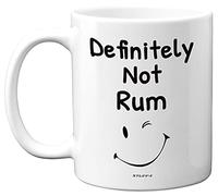 Stuff4 Definitely Not Rum Funny Mugs, 11oz Ceramic Dishwasher Safe Premium Mugs, Rum Gift, Office Gifts for Women, Rum Gifts for Men, Funny Work Mug, White