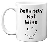 Stuff4 Definitely Not Wine Funny Mugs, 11oz Ceramic Dishwasher Safe Premium Mugs, Whiskey Gift, Office Gifts for Women, Rum for Men, Funny Work Mug