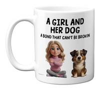 Stuff4 Dog Lover, Australian Shepherd Mug | Novelty Gifts for Friend Family from Relative Friend, Dog Owner Birthday Presents, Fun Bday Presents