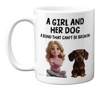 Stuff4 Dog Lover, Dachshund Mug | Novelty Gifts for Friend Family from Relative Friend, Dog Owner Birthday Presents, Fun Bday Presents