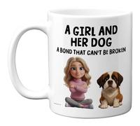 Stuff4 Dog Lover Gifts - Saint Bernard Mug - Novelty Gifts for Friend Family from Relative Friend, Dog Owner Birthday Presents, Fun Bday Presents, 11oz Ceramic Dishwasher Safe Premium Mugs