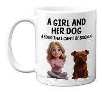 Stuff4 Dog Lover, Staffordshire Bull Terrier Mug | Novelty Gifts for Friend Family from Relative Friend, Dog Owner Birthday Presents, Fun Bday Presents