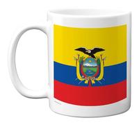 Stuff4 Ecuador Mug - Bold Flag & Coat of Arms Design - Patriotic Souvenir for National Day or Desk Display - 11oz Ceramic Gloss Mug