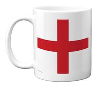 Stuff4 England Mug - Bold St George's Cross Flag Design - Patriotic Novelty for Sporting Events or National Days - 11oz Ceramic Gloss Mug