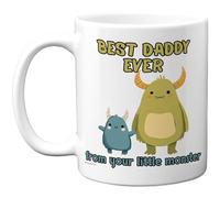 Stuff4 Father's Day Mug for Daddy, Cute Cartoon Monsters Family Design
