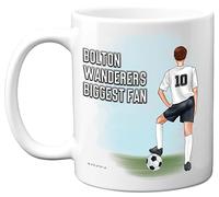 Stuff4 Football Mug Gift for Bolton Fans - Footy Biggest Fan - Happy Birthday Mugs Present Gifts for Son Dad Brother Uncle Colleague Friend Cousin, 11oz Ceramic Dishwasher Safe Coffee Tea Cup