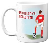 Stuff4 Football Mug Gift for Bristol City Fans, Footy Biggest Fan
