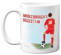 Stuff4 Football Mug Gift for Middlesbrough Fans, Footy Biggest Fan