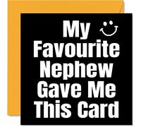 Stuff4 Funny Birthday Cards for Auntie Uncle, My Favourite Nephew