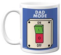 Stuff4 Funny Birthday Mug for Dad - Dad Mode - Novelty Birthday Mugs Present Gifts for Men Father Daddy, 11oz Ceramic Coffee Humour Joke Banter Cup
