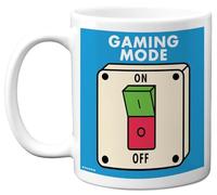 Funny Birthday Mug for Boys Girls - Gaming Mode - Novelty Birthday Mugs Present Gifts for Brother Sister Son Daughter Niece Nephew, 11oz Ceramic Coffee Humour Joke Banter Cup