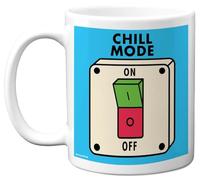 Stuff4 Funny Birthday Mug for Men Women - Chill Mode - Novelty Birthday Mugs Present Gifts for Colleague Friend Family, 11oz Ceramic Coffee Humour Joke Banter Cup