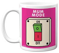 Stuff4 Funny Birthday Mug for Mum - Mum Mode - Novelty Birthday Mugs Present Gifts for Women Mother Mummy, 11oz Ceramic Coffee Humour Joke Banter Cup