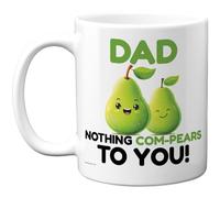 Stuff4 Funny Dad Mug - Cartoon Pears Pun Design - Light-Hearted Father's Day Humour - 11oz Ceramic Gloss Mug