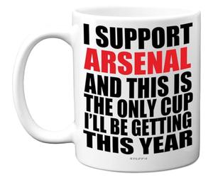 Stuff4 Funny Football Mug Gift for Arsenal Fans, Footy Only Cup | Joke Xmas Birthday Mugs Present Gifts for Son Dad Brother Uncle Colleague Friend Cousin