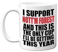 Stuff4 Funny Football Mug Gift for Forest Fans - Footy Only Cup - Joke Xmas Birthday Mugs Present Gifts for Son Dad Brother Uncle Colleague Friend Cousin, 11oz Ceramic Dishwasher Safe Coffee Tea Cup