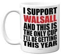 Stuff4 Funny Football Mug Gift for Walsall Fans - Footy Only Cup - Joke Xmas Birthday Mugs Present Gifts for Son Dad Brother Uncle Colleague Friend Cousin, 11oz Ceramic Dishwasher Safe Coffee Tea Cup