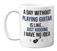 Stuff4 Funny Guitar Mug, Bold Slogan & Illustrated Guitar