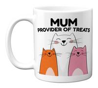 Stuff4 Funny Mum Mug, Cats Motif with Provider of Treats Slogan