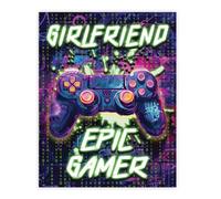 Stuff4 Girlfriend Birthday Poster Unframed, Epic Gamer