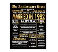 Stuff4 Gold 44th Anniversary Poster Unframed