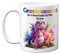 Stuff4 Grandma, Roarsome Grandmasaurus Mug | Happy Birthday Gifts for Grandma from Grandson Granddaughter, Dinosaur Mother's Day Presents