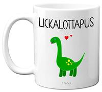 Stuff4 Lesbian Gifts for Girlfriend - Lickalottapus Dinosaur Mug - Anniversary Mug Birthday Gift for Her, Valentines LGBT Gay Lesbian Gifts for Adults 11oz Ceramic Dishwasher Safe Premium Mugs